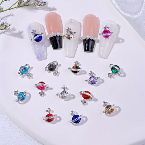 Sweet Starry Sky Alloy Rhinestone Nail Decoration Accessories 1 Piece