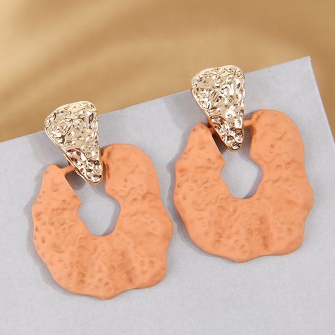 Lady Round Alloy Women's Drop Earrings