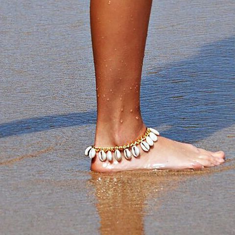 Wholesale Jewelry Vacation Bohemian Shell Alloy Anklet
