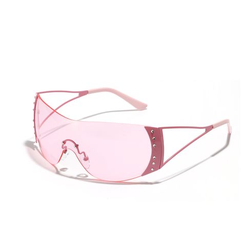 Hip-hop Punk Streetwear Solid Color Pc Square Frameless Women's Sunglasses