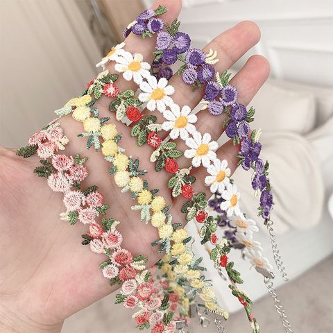 Pastoral Blume Legierung Tuch Großhandel Halsband