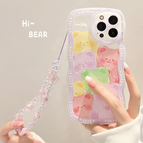 Cartoon Style Novelty Simple Style Animal Bear   Phone Cases