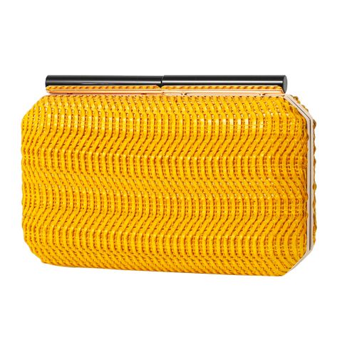 White Yellow Red Pu Leather Solid Color Square Evening Bags