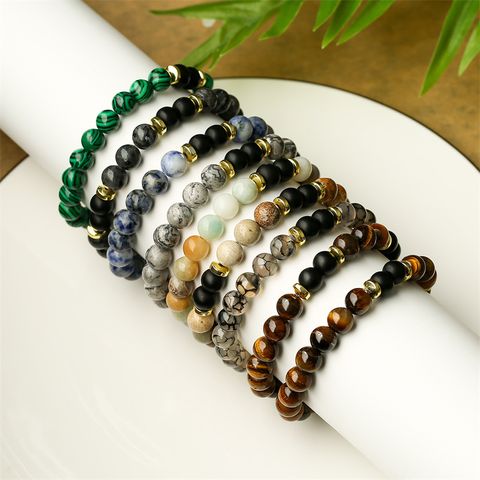 Ethnischer Stil Geometrisch Ein Naturstein Perlen Armbänder