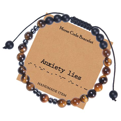 Ethnic Style Round Natural Stone Tiger Eye Bracelets In Bulk