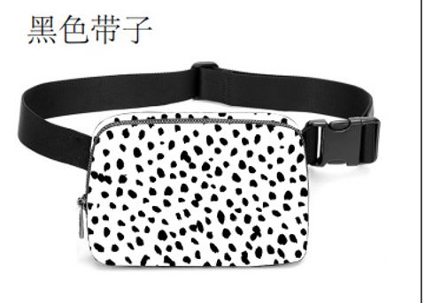 Unisex Vintage Style Geometric Leopard Nylon Waterproof Waist Bags