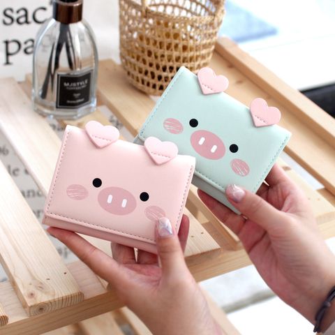 Women's Animal Pu Leather Flip Cover Wallets