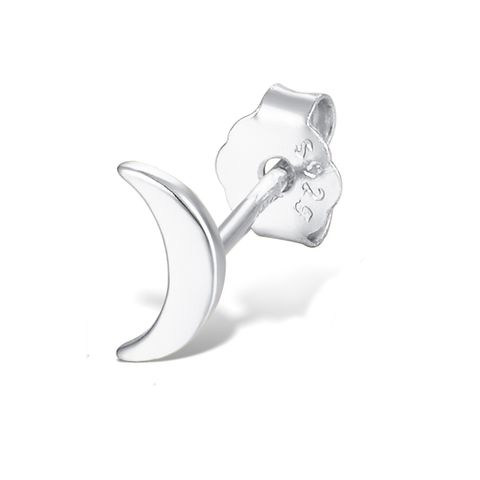 1 Pair Cute Commute Star Moon Heart Shape Plating Sterling Silver 18k Gold Plated White Gold Plated Ear Studs