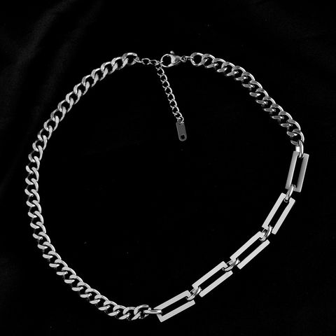 Classic Style Streetwear Geometric Titanium Steel Necklace