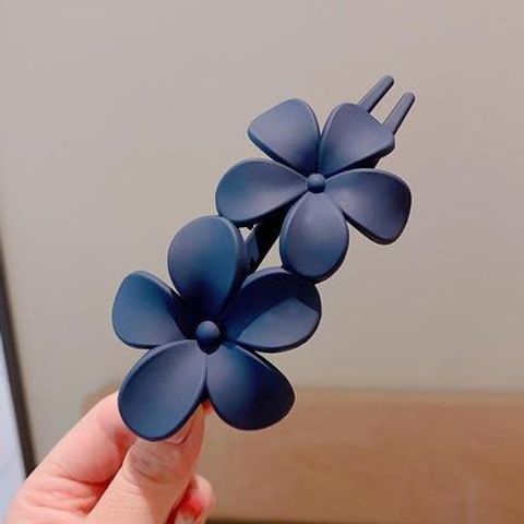 Simple Style Flower Arylic Hair Clip