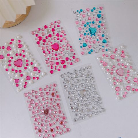 Children's Sticker Gem Crystal Acrylic Diamond Sticker Girl Decoration Diy Reward Stickers Gu Chuck Girl