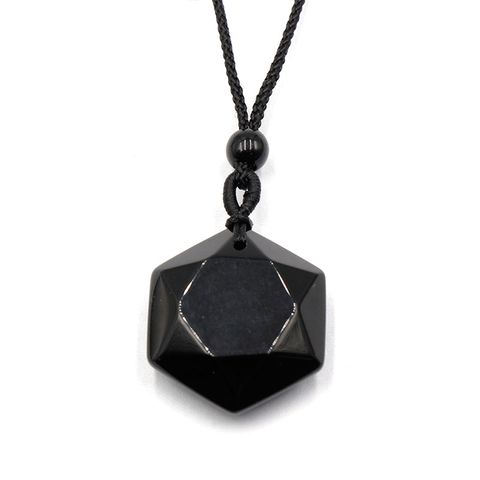 Original Design Hexagram Crystal Polishing Necklace Pendant