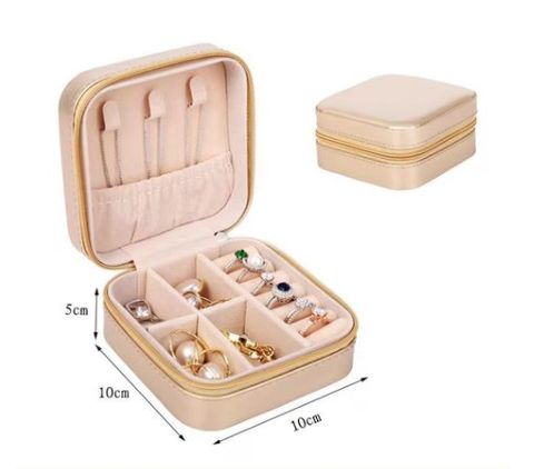 Casual Solid Color Pu Leather Jewelry Boxes