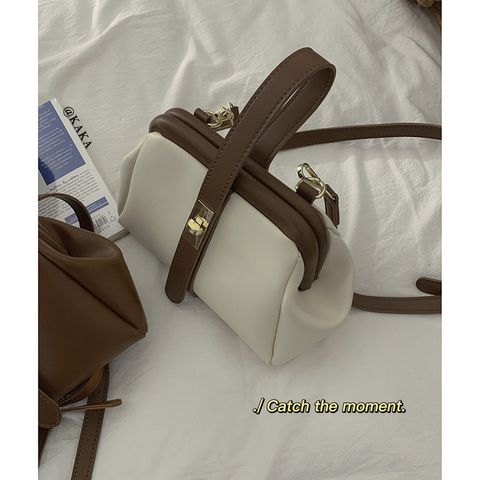 Women's Small Spring&summer Pu Leather Elegant Dome Bag