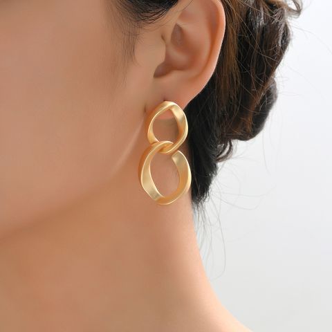 1 Pair Vintage Style Simple Style Infinity Knot Hollow Out Alloy Drop Earrings