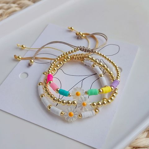 Simple Style Round Soft Clay Wholesale Bracelets
