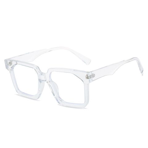 Elegant Basic Simple Style Solid Color Pc Square Full Frame Optical Glasses
