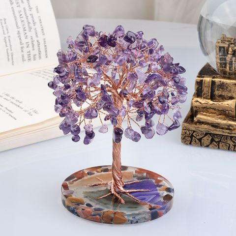Simple Style Tree Artificial Crystal Agate Ornaments