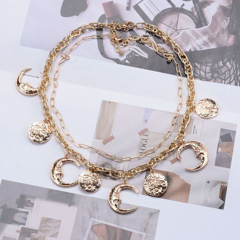 Retro Sun Moon Alloy Wholesale Bracelets Necklace