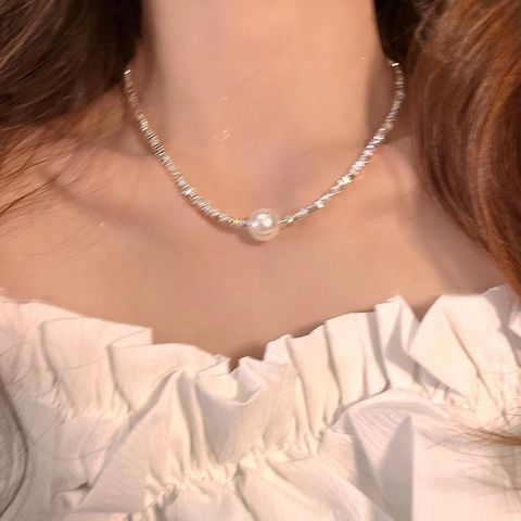 Simple Style Commute Heart Shape Alloy Inlay Zircon Women's Pendant Necklace Necklace