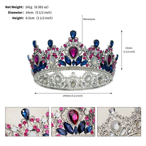 Retro Crown Rhinestone Stoving Varnish Diamond Crown