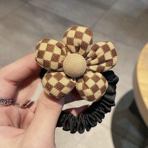 Simple Style Flower Cloth Patchwork Hair Tie 1 Piece