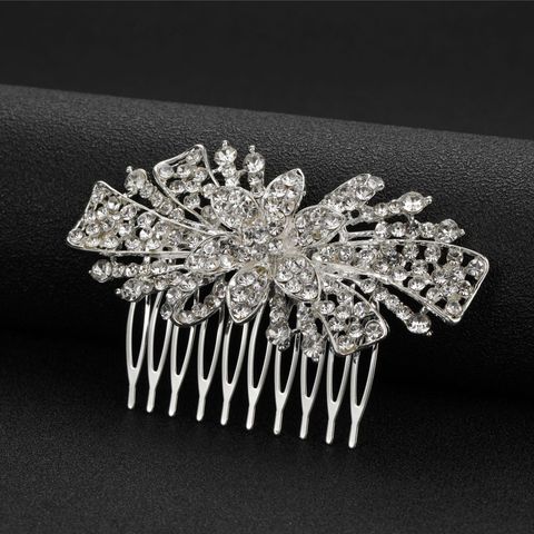 Simple Style Flower Alloy Insert Comb