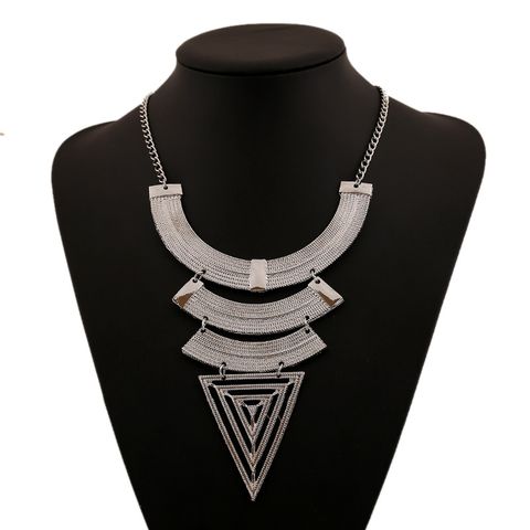 Ethnic Style Triangle Alloy Plating Women's Sweater Chain