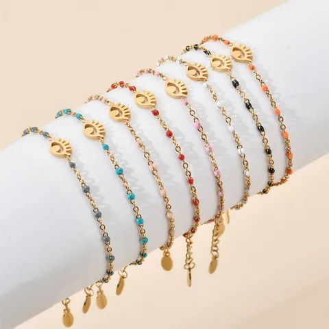 Classic Style Eye Stainless Steel Plating Bracelets