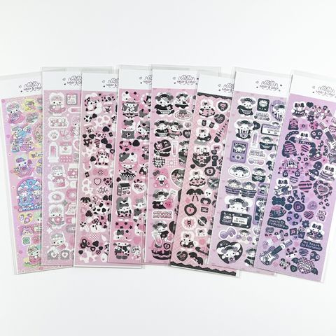 Korean Hot-selling Good-looking Gu Ka Stickers Korean Laser Cute Cartoon Animal Journal Stickers Cheap Wholesale