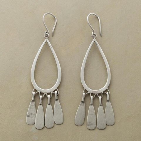 1 Pair Ethnic Style Water Droplets Alloy Drop Earrings