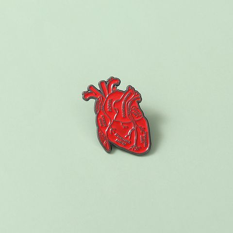Artistic Heart Alloy Plating Unisex Brooches