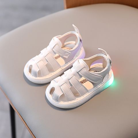 Girl's Casual Solid Color Round Toe Casual Sandals