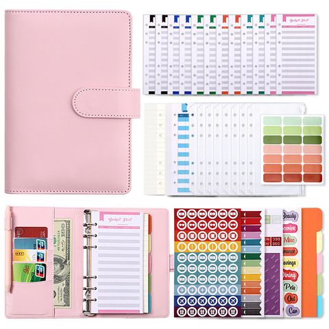 Macaron A6 Loose-leaf Accounting Notebook Creative Cash Budget Financial Planning Journal Book