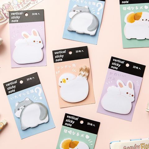 Shaped Cartoon Sticky Notes Cute Ins Korean Note Paper Stationery Notepad Good-looking Note Sticker Wholesale