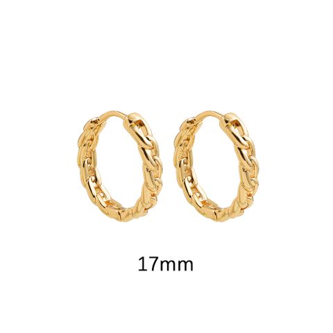 1 Pair Ig Style Simple Style Solid Color Plating Alloy Earrings