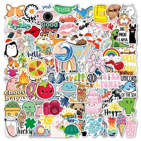 Casual Cartoon Pvc Self-adhesive Daily Gift Stickers