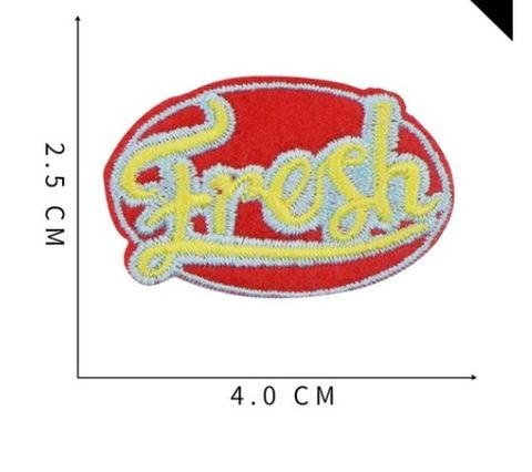 Fashion Cartoon Letters Embroidered Cloth Stickers Embroidery Diy Patch