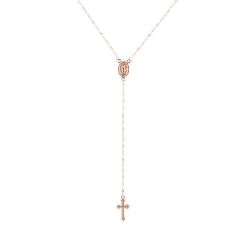Simple Style Cross Alloy Plating Women's Pendant Necklace