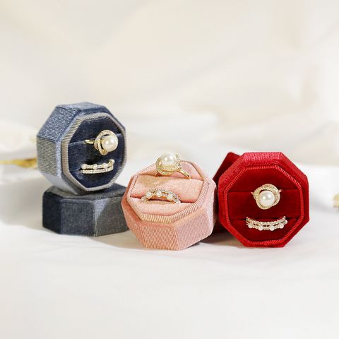 Elegant Solid Color Flannel Wholesale Jewelry Boxes