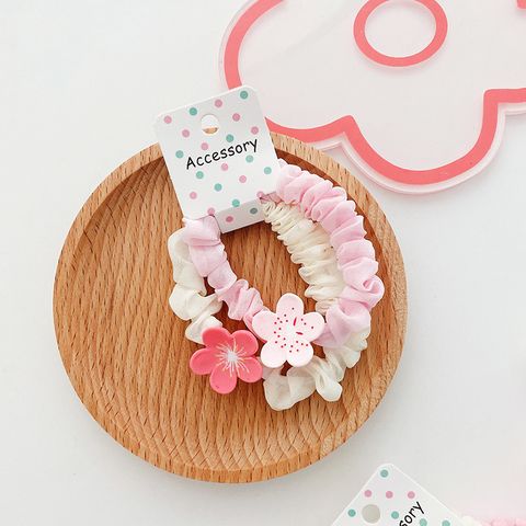 Sweet Flower Plastic Resin Hair Clip Hair Tie