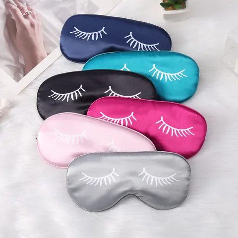 Eyelash Artificial Silk Eye Mask Relieve Fatigue Texture Breathable Comfortable Home Sleeping Eye Mask Eye Shield Lunch Break Travel