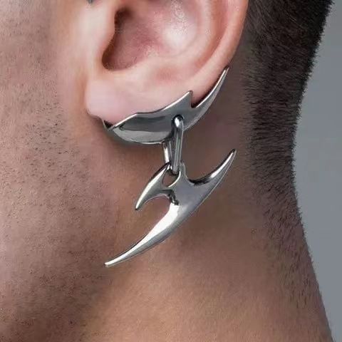 1 Piece Cool Style Geometric Irregular Plating Alloy Earrings