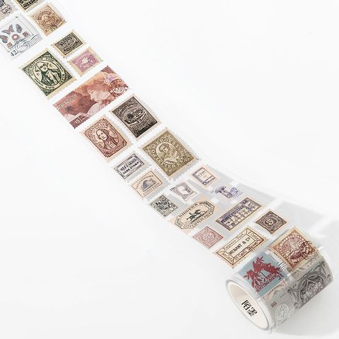 Mocard Stamp Waste Discharge Tape Natural Post Office Series Retro Diy Journal Decorative Source Material Stickers 8 Types Selection