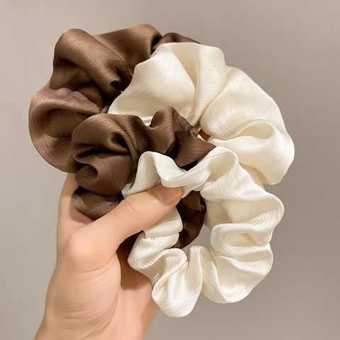 Women's Simple Style Solid Color Cloth Elastic Band Hair Tie