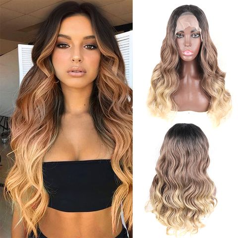 Women's Casual Street High Temperature Wire Centre Parting Long Curly Hair Wigs