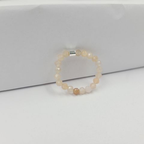 Wholesale Simple Style Geometric Natural Stone Rings