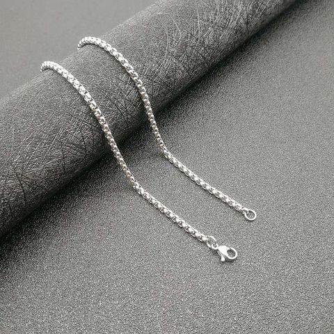 Hip-hop Cross Stainless Steel Inlay Artificial Diamond Unisex Charms Necklace