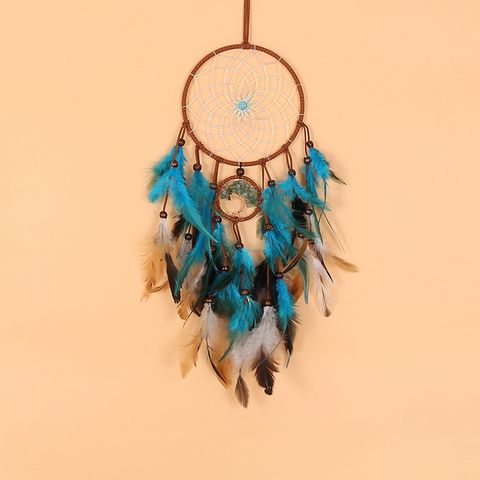 Dreamcatcher Tree Wood Feather Iron Wind Chime Wall Art