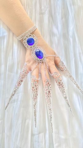 Glam Fashion Geometric Alloy Plating Inlay Artificial Gemstones Women's Rings